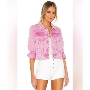 Free People Rumors Jacket *Acid Pink* size L